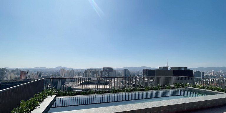 Rooftop, piscina e vista de cinema, Allianz Parque