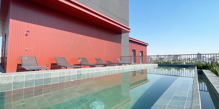 Rooftop, piscina e vista de cinema, Allianz Parque