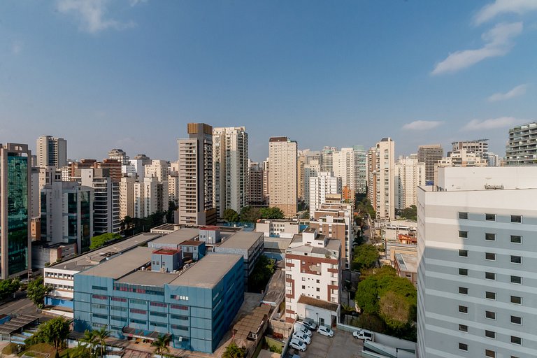 Rooftop y área para mascotas cerca de Faria Lima
