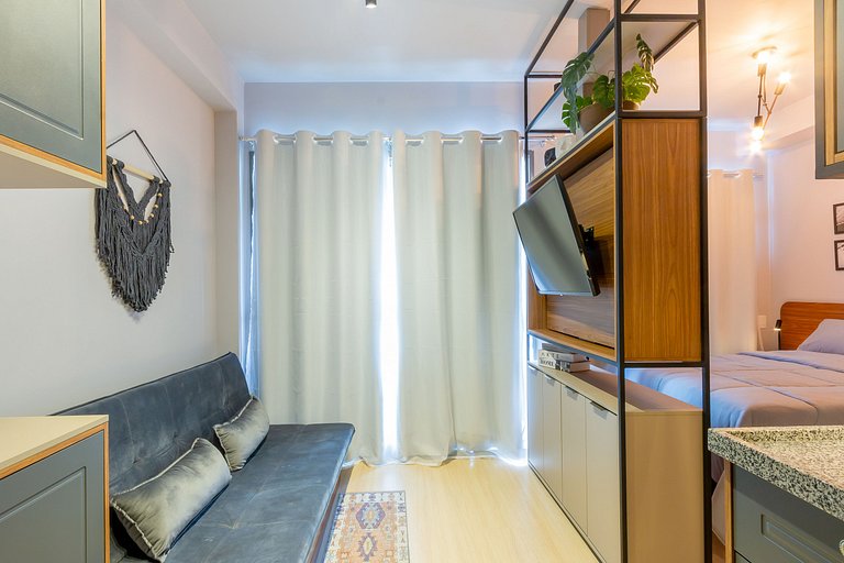 Estudio en Itaim con Rooftop, junto a Ibirapuera