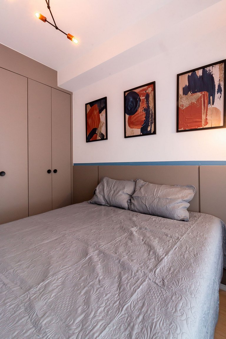 Studio in Itaim with rooftop access, close to Ibirapuera Par