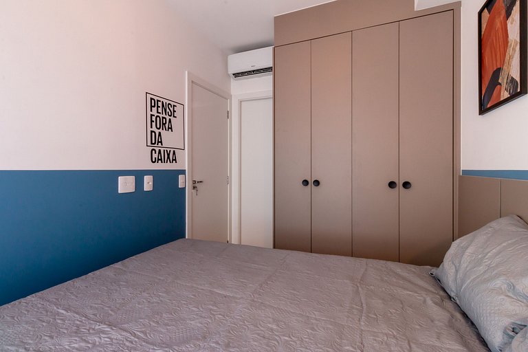 Studio in Itaim with rooftop access, close to Ibirapuera Par