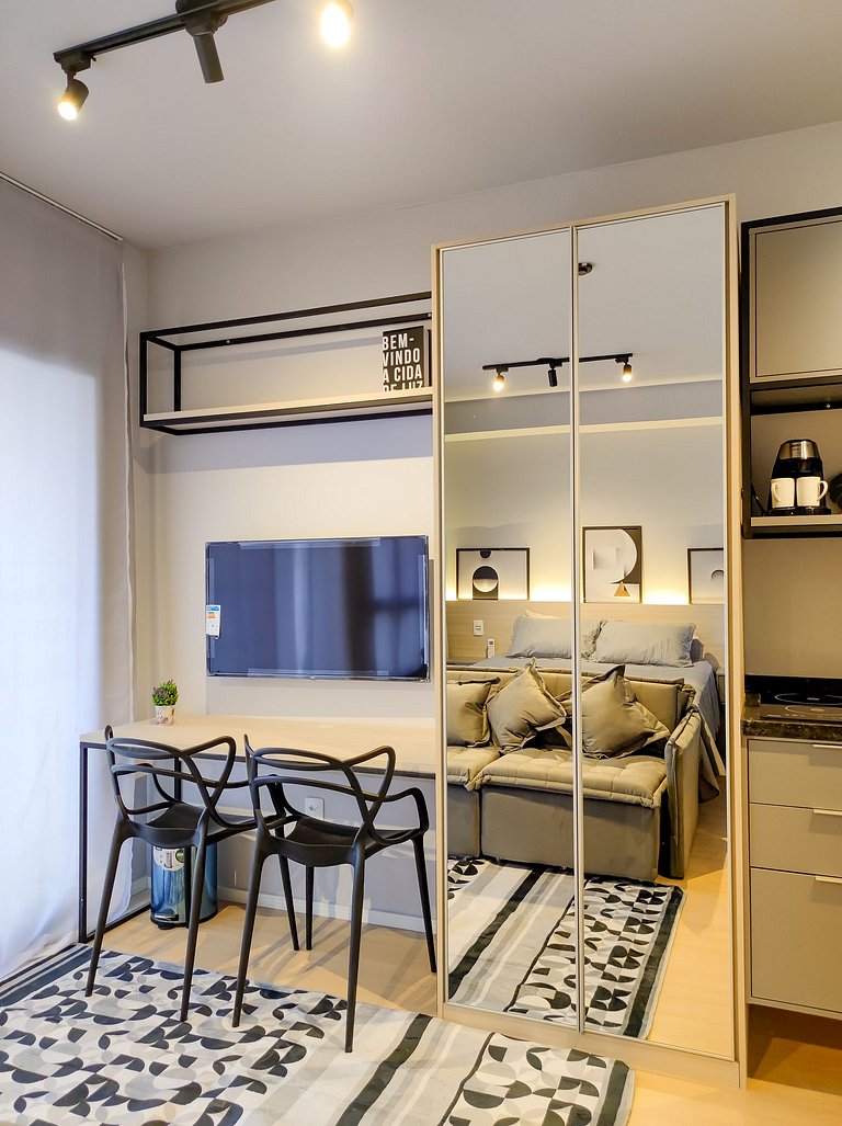 Estudio junto al metro y próximo al Allianz Parque