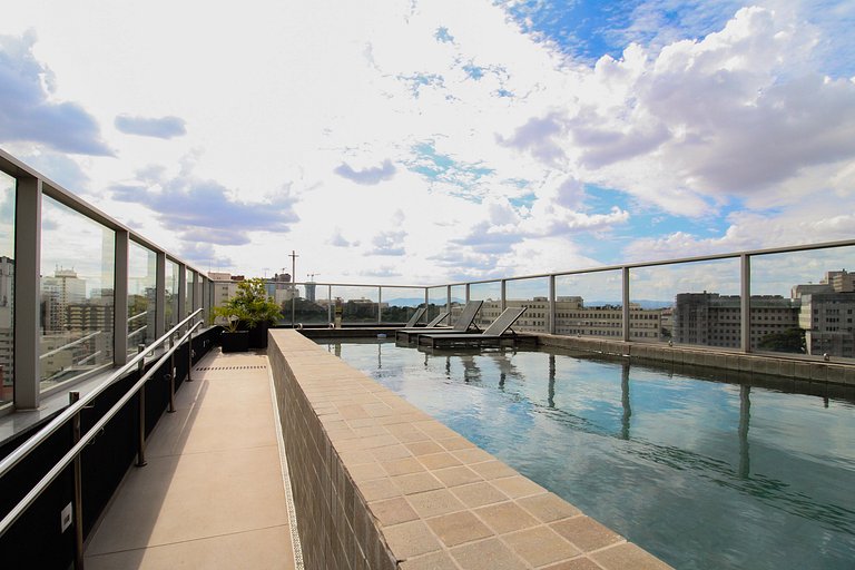 Rooftop e piscina na Oscar Freire, Jardins