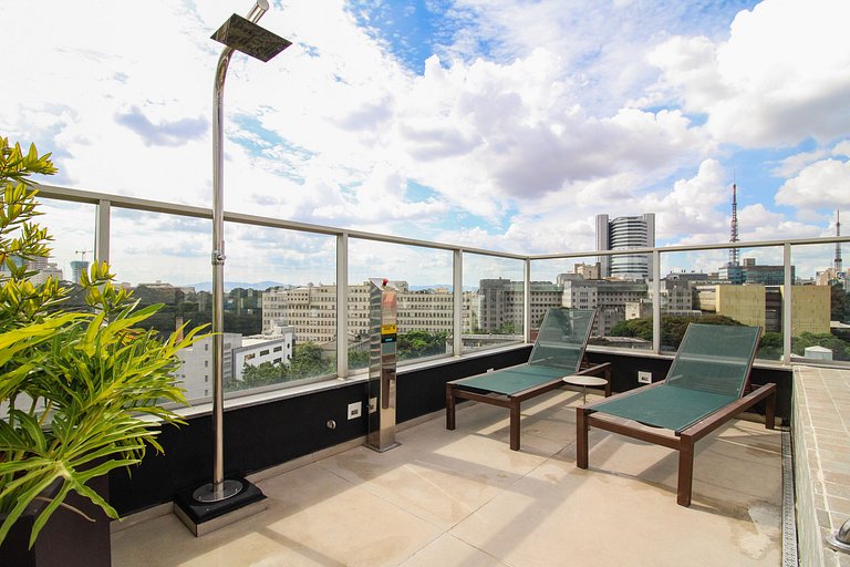 15ª andar Piscina e rooftop no Jardins e Rebouças