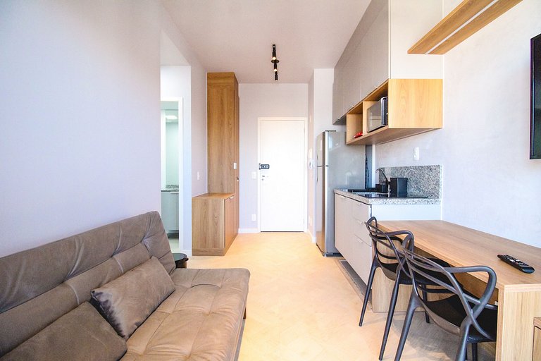 Hermoso Estudio junto al metro y al Parque Ibirapuera