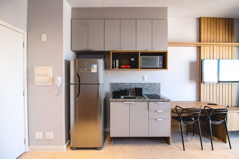 Hermoso Estudio junto al metro y al Parque Ibirapuera