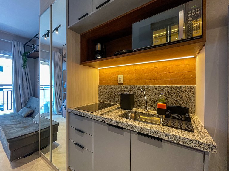 Beautiful Studio next to the metro and Ibirapuera Park
