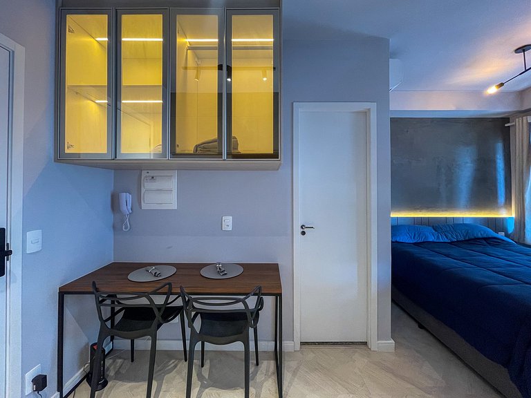 Acogedor estudio cerca del metro y del Parque Ibirapuera