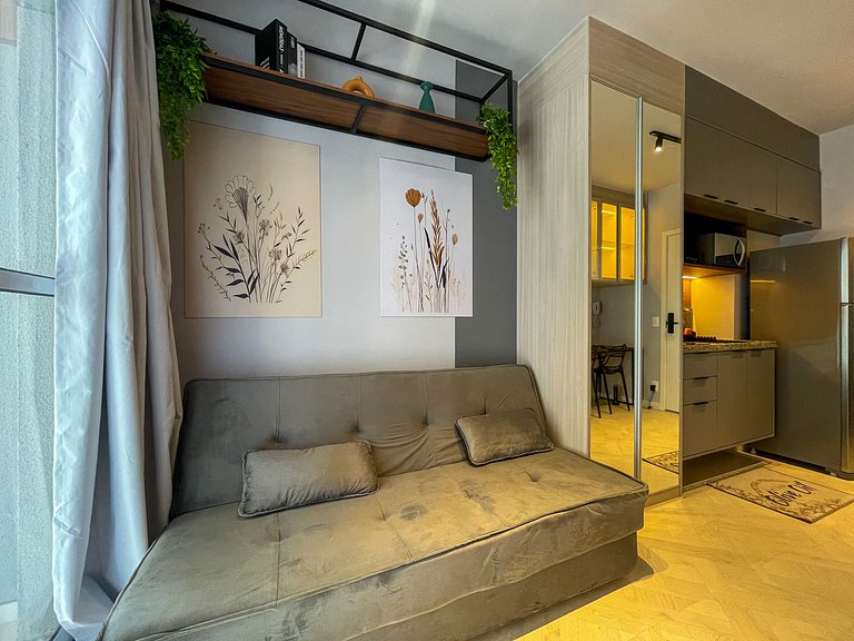 Acogedor estudio cerca del metro y del Parque Ibirapuera