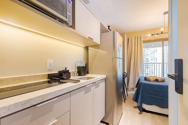 Apartamento totalmente equipado con piscina en Vila Mariana