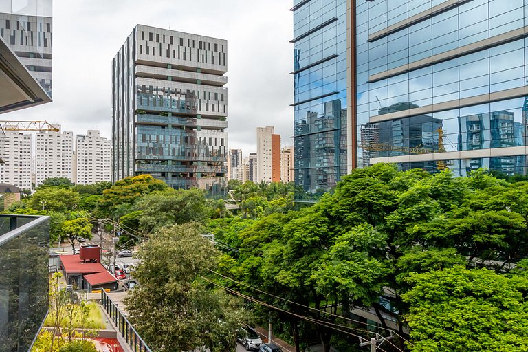 Estudio en condominio de lujo con estacionamiento.