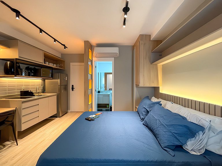 Charming apartment near Paulista Avenue with a swimming pool