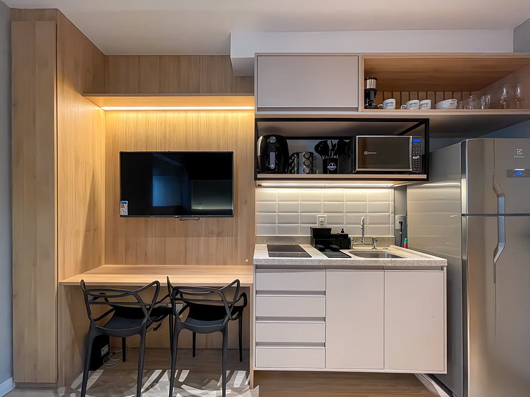 Charming apartment near Paulista Avenue with a swimming pool