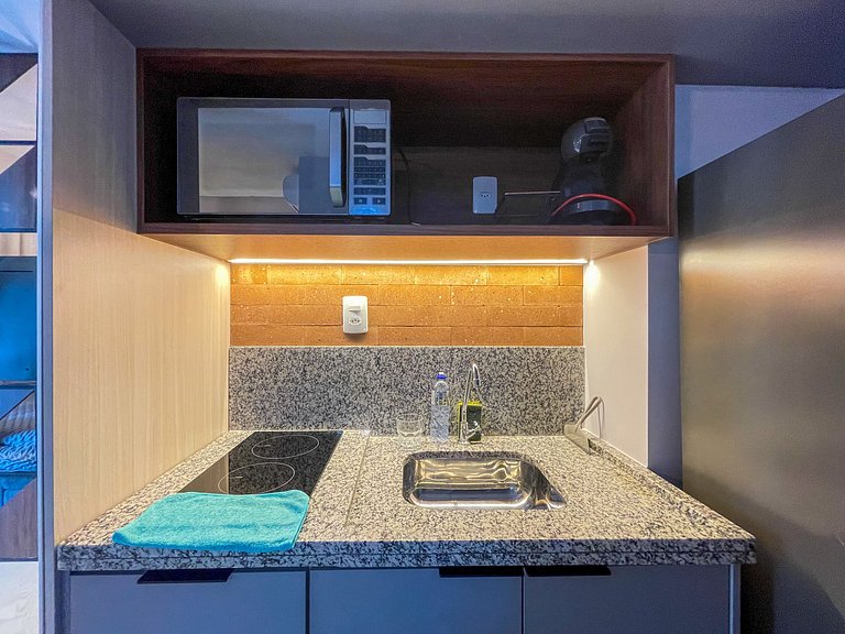 Hermoso estudio ubicado junto al metro y cerca del Parque Ib