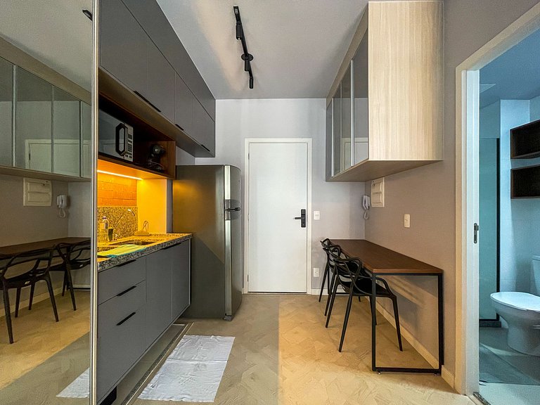 Hermoso Estudio junto al metro y al Parque Ibirapuera