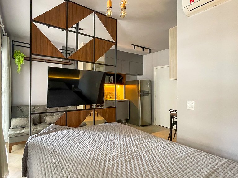 Hermoso estudio ubicado cerca del metro y del Parque Ibirapu