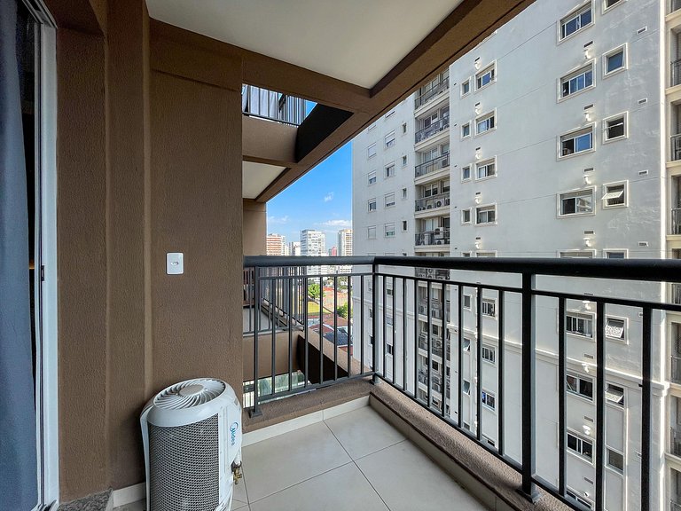 Studio moderno próximo ao metrô e ao Parque Ibirapuera