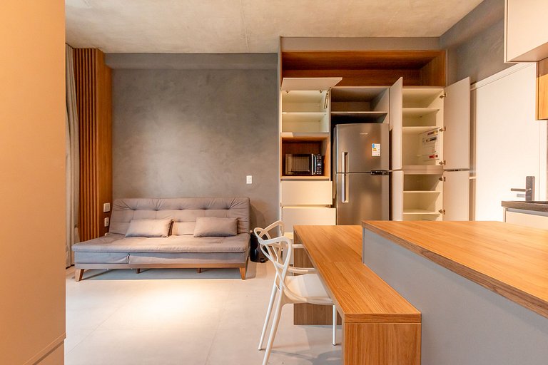 Estudio situado en un condominio exclusivo que incluye estac