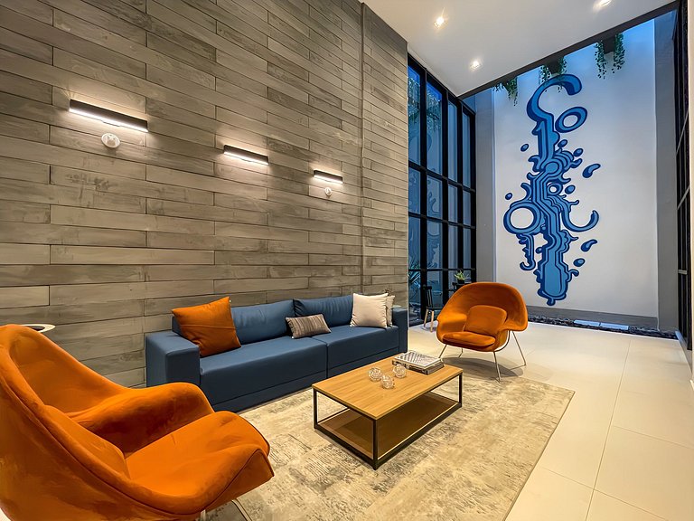 Apartamento NOVO com piscina, metro Higienópolis