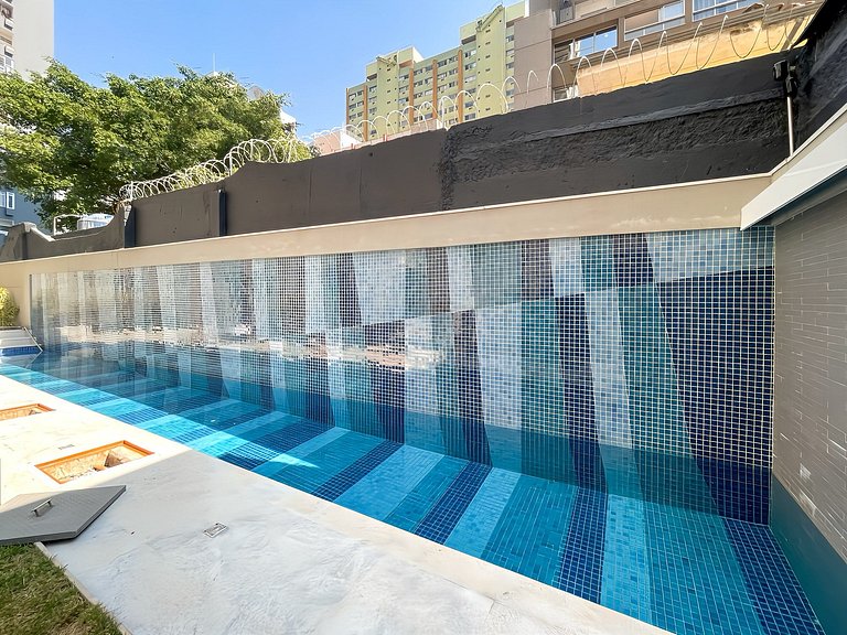 Private balcony on a high floor