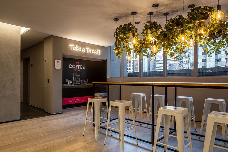 Studio moderno com vaga a contratar, Av. Paulista
