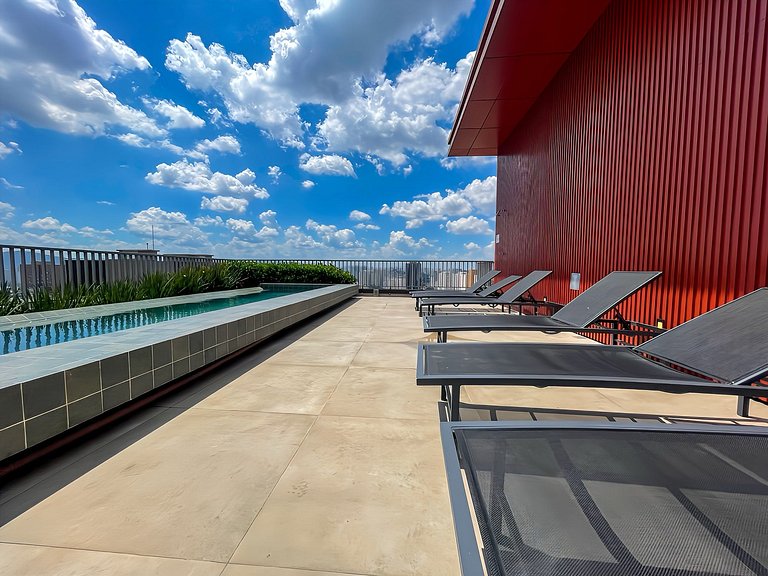 Rooftop, piscina e vista de cinema, Allianz Parque