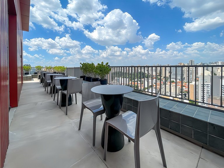 Departamento de alto nivel con estilo en São Paulo