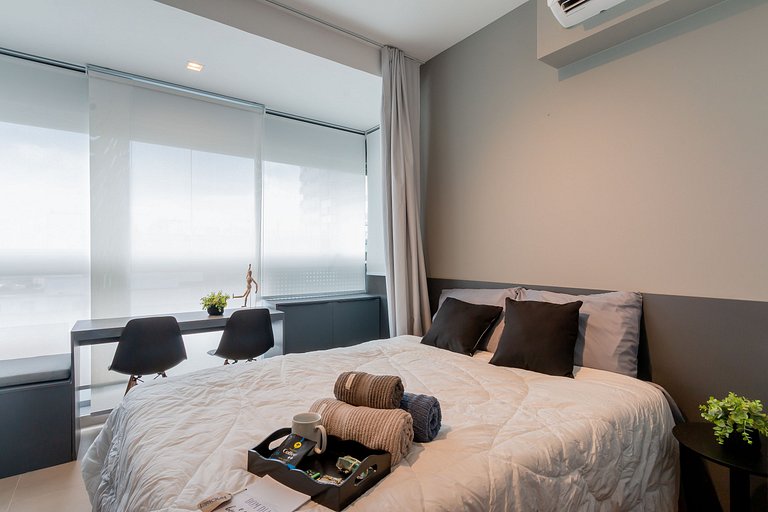 Lindo estúdio com espaço para home office