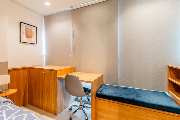 Hermoso Estudio con home office en Oscar Freire