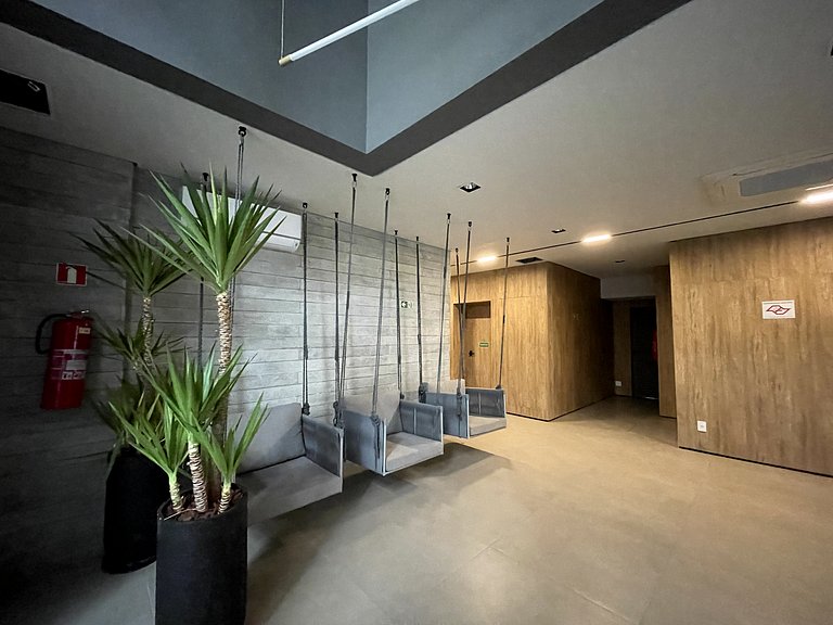 Encantador estudio con sauna en Rua Augusta