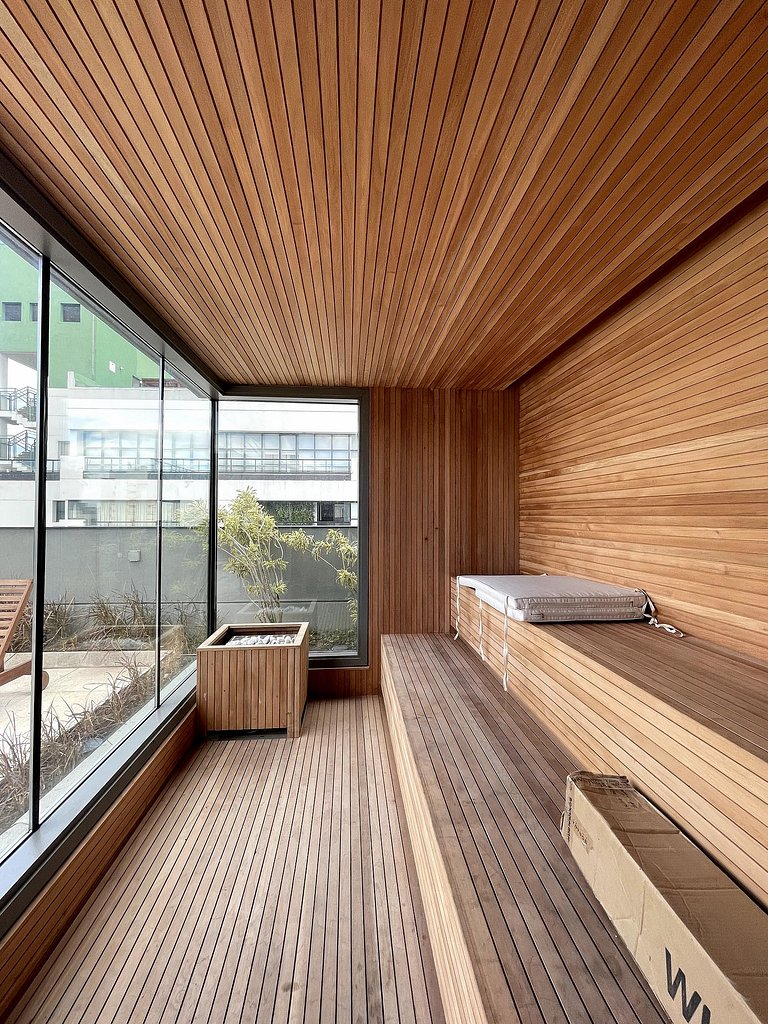 Encantador estudio con sauna / Rua Augusta