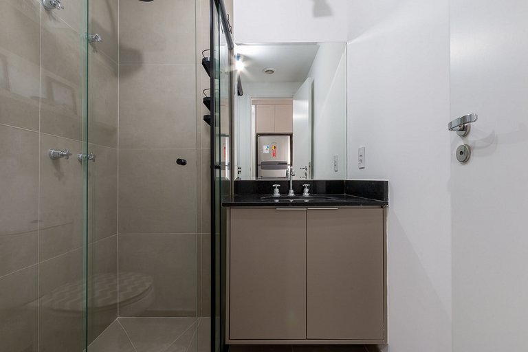 Encantador estudio con sauna en Rua Augusta