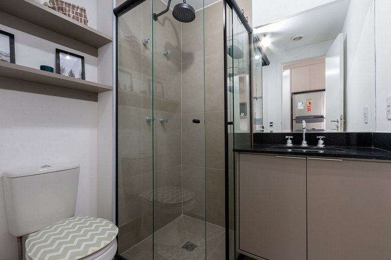 Charmoso Studio com sauna / Rua Augusta