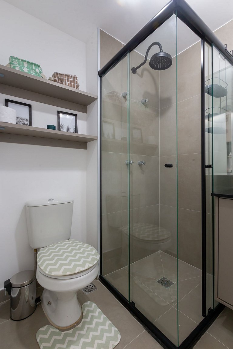 Encantador estudio con sauna en Rua Augusta