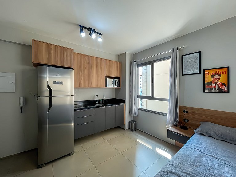 Comodidad con piscina y sauna en São Paulo