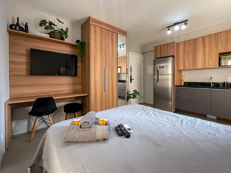 Comodidad con piscina y sauna en São Paulo