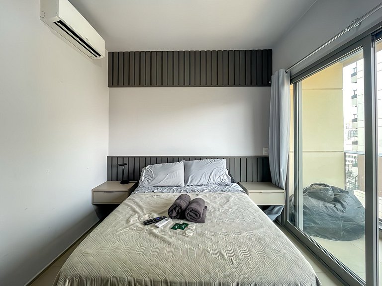 Studio charmoso com sauna na Rua Augusta