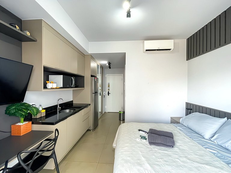 Charming studio with sauna on Rua Augusta