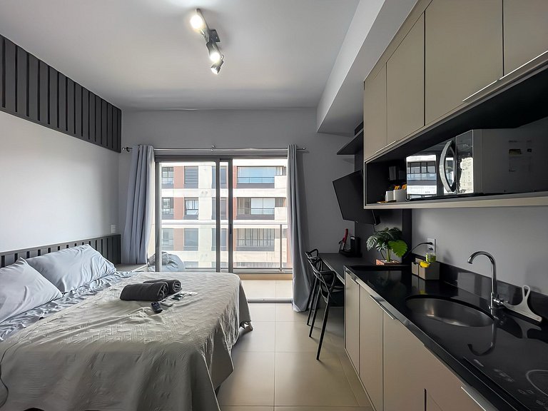 Encantador estudio con sauna / Rua Augusta