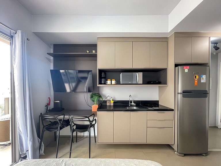 Charmoso Studio com sauna / Rua Augusta
