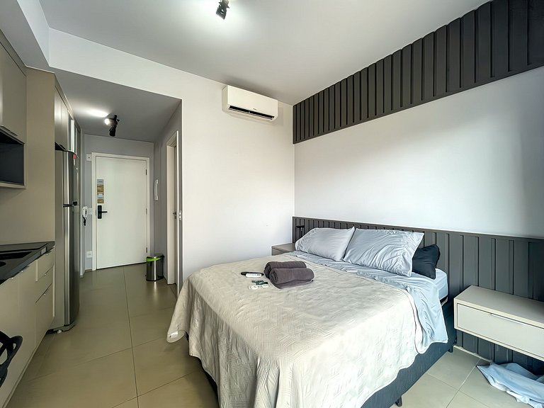 Encantador estudio con sauna en Rua Augusta