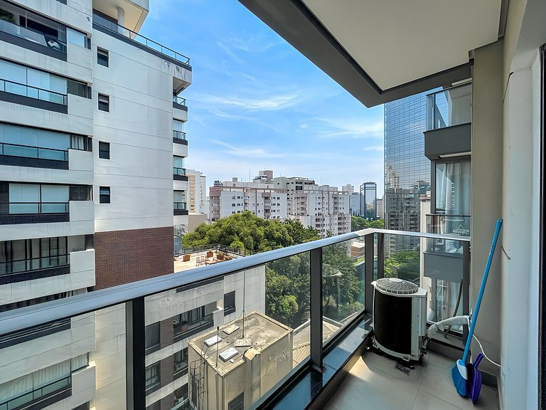 Encantador estudio con sauna en Rua Augusta