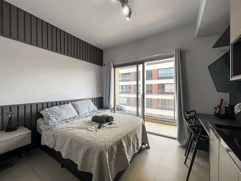 Encantador estudio con sauna en Rua Augusta