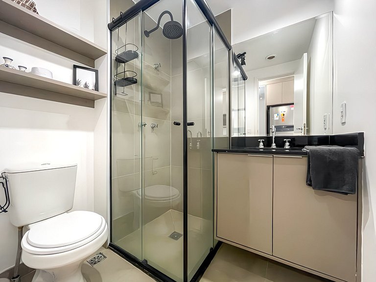 Encantador estudio con sauna / Rua Augusta
