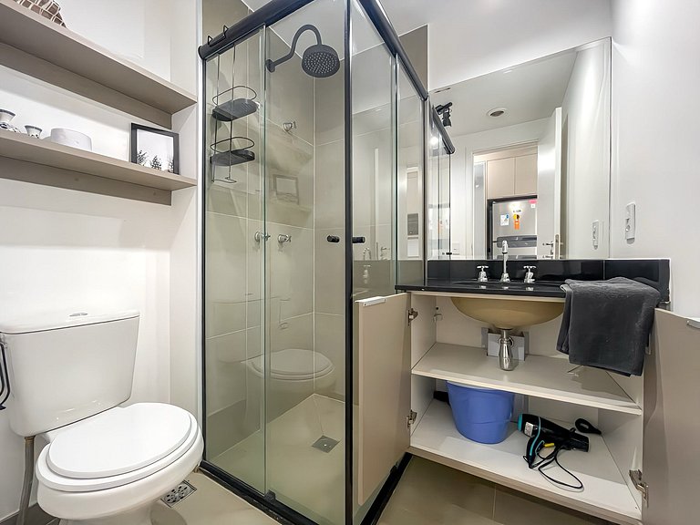 Studio charmoso com sauna na Rua Augusta