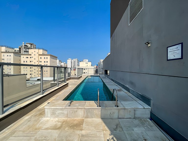 14ª andar,  com piscina e garagem na Brigadeiro