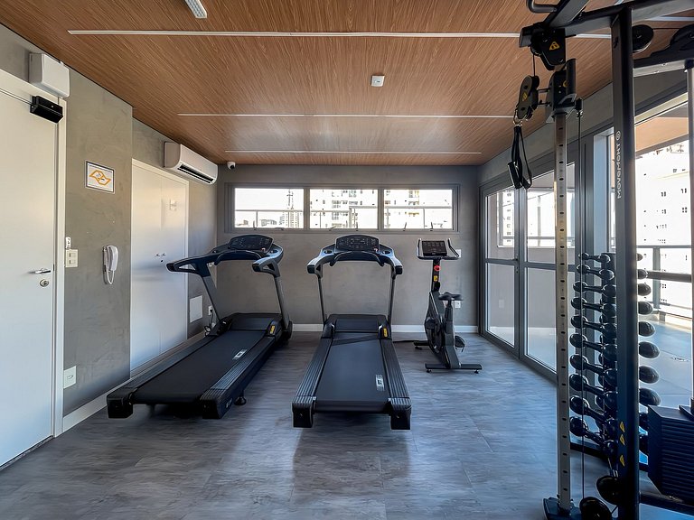 Studio com piscina e garagem, ao lado da Paulista