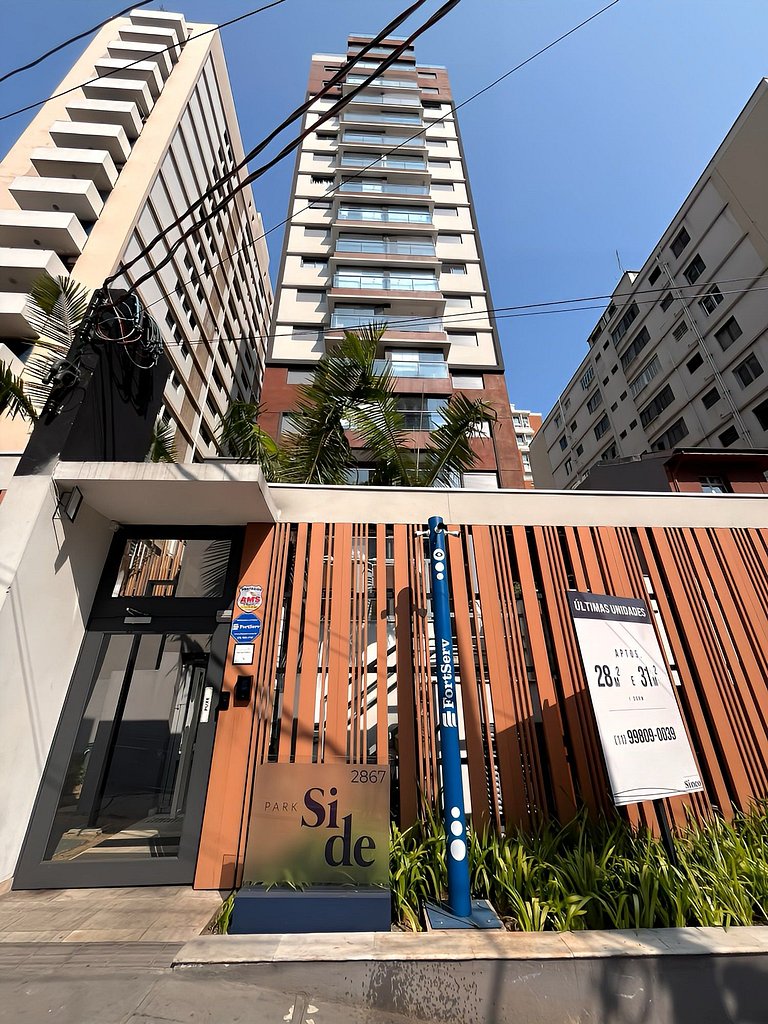 Studio com piscina e garagem, ao lado da Paulista