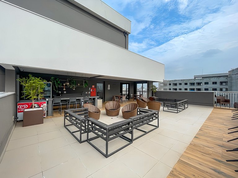 Studio in Itaim with rooftop access, close to Ibirapuera Par